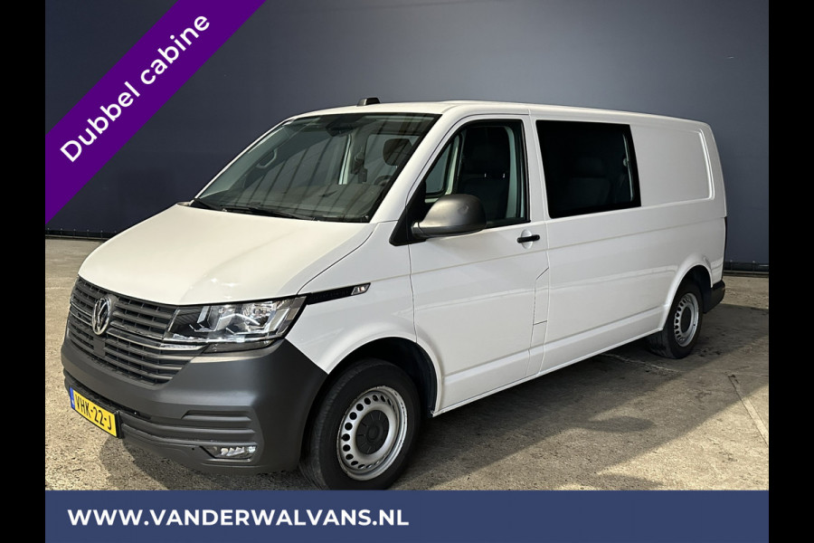 Volkswagen Transporter 2.0 TDI L2H1 Dubbele cabine Euro6 Airco | Apple Carplay | Android Auto | 5-Zits | 2200kg Trekhaak Cruisecontrol, Parkeersensoren