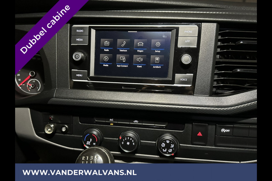 Volkswagen Transporter 2.0 TDI L2H1 Dubbele cabine Euro6 Airco | Apple Carplay | Android Auto | 5-Zits | 2200kg Trekhaak Cruisecontrol, Parkeersensoren