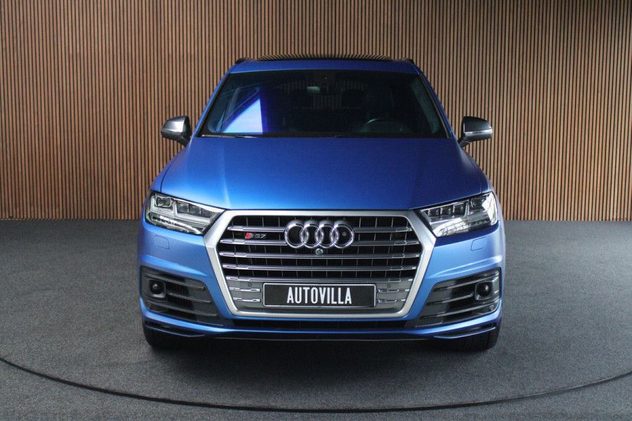 Audi Q7 4.0 TDI SQ7 quattro 7p Panodak HUD Leer 360 B&O ACC Navi PDC Standkachel Softclose Climate (4 zone) Alcantara hemel Lederen dashboard Luchtvering Climate Stoelverwarming v + a  PDC B&O Rising Tweeter LM velgen