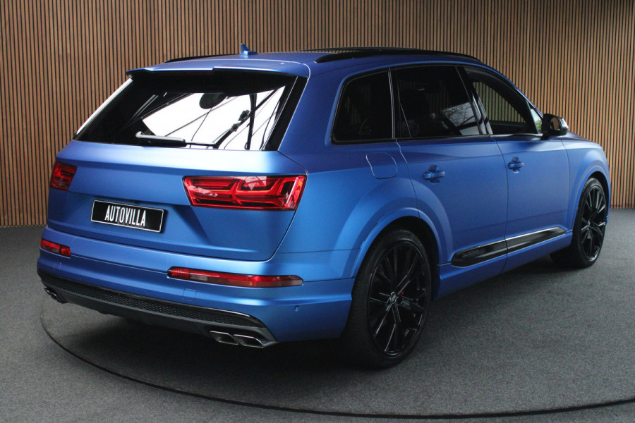 Audi Q7 4.0 TDI SQ7 quattro 7p Panodak HUD Leer 360 B&O ACC Navi PDC Standkachel Softclose Climate (4 zone) Alcantara hemel Lederen dashboard Luchtvering Climate Stoelverwarming v + a  PDC B&O Rising Tweeter LM velgen
