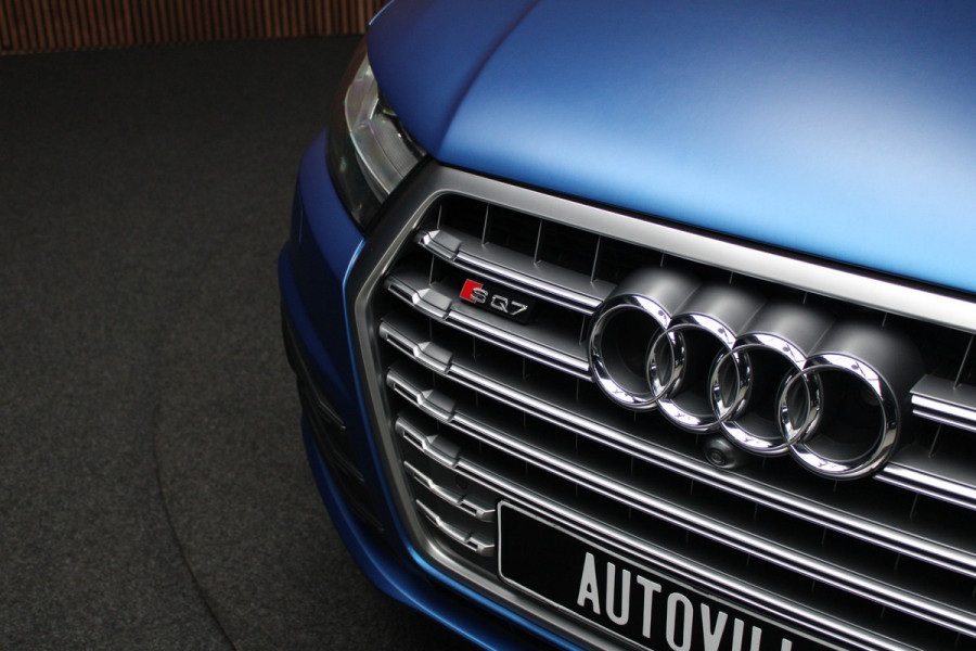 Audi Q7 4.0 TDI SQ7 quattro 7p Panodak HUD Leer 360 B&O ACC Navi PDC Standkachel Softclose Climate (4 zone) Alcantara hemel Lederen dashboard Luchtvering Climate Stoelverwarming v + a  PDC B&O Rising Tweeter LM velgen