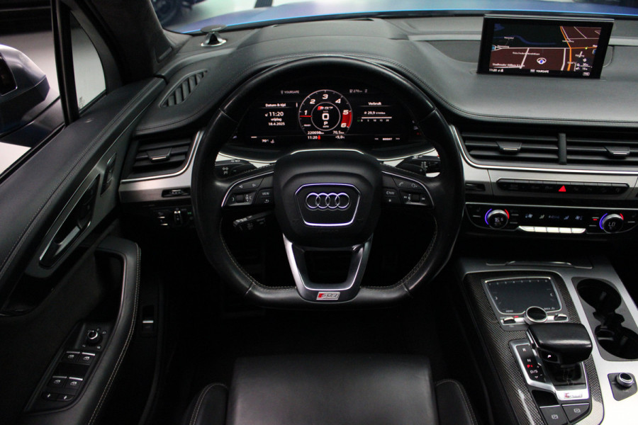 Audi Q7 4.0 TDI SQ7 quattro 7p Panodak HUD Leer 360 B&O ACC Navi PDC Standkachel Softclose Climate (4 zone) Alcantara hemel Lederen dashboard Luchtvering Climate Stoelverwarming v + a  PDC B&O Rising Tweeter LM velgen