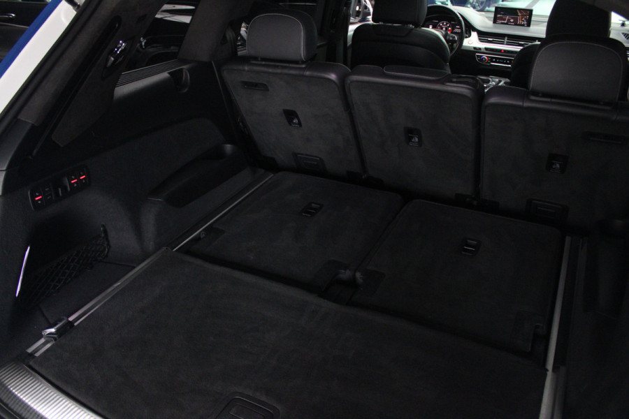 Audi Q7 4.0 TDI SQ7 quattro 7p Panodak HUD Leer 360 B&O ACC Navi PDC Standkachel Softclose Climate (4 zone) Alcantara hemel Lederen dashboard Luchtvering Climate Stoelverwarming v + a  PDC B&O Rising Tweeter LM velgen