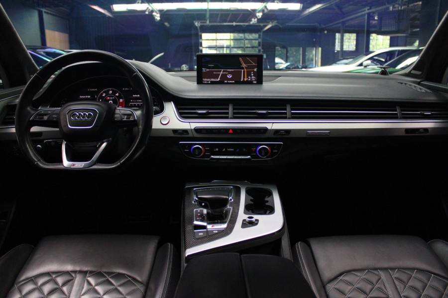 Audi Q7 4.0 TDI SQ7 quattro 7p Panodak HUD Leer 360 B&O ACC Navi PDC Standkachel Softclose Climate (4 zone) Alcantara hemel Lederen dashboard Luchtvering Climate Stoelverwarming v + a  PDC B&O Rising Tweeter LM velgen
