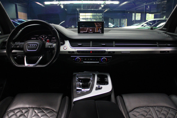 Audi Q7 4.0 TDI SQ7 quattro 7p Panodak HUD Leer 360 B&O ACC Navi PDC Standkachel Softclose Climate (4 zone) Alcantara hemel Lederen dashboard Luchtvering Climate Stoelverwarming v + a  PDC B&O Rising Tweeter LM velgen