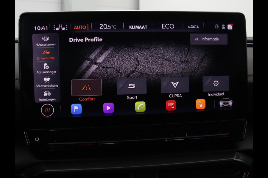 CUPRA Formentor 1.4 e-Hybrid VZ | 245pk | Stoel & stuurverwarming | Carplay | Camera | Adaptive cruise | Navigatie | Sfeerverlichting | Keyless | Full LED | PHEV