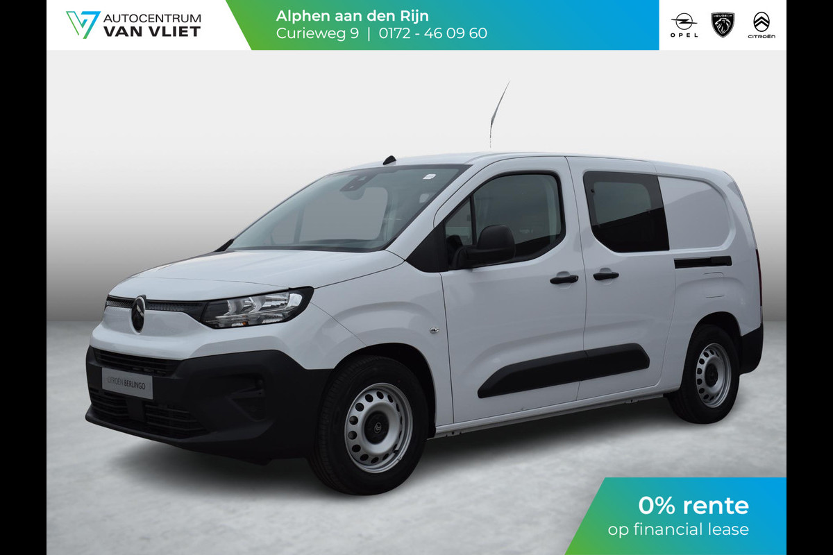 Citroën E-Berlingo 136 Flex Crewcab L2 50 kWh | 0% rente | 5 PERSOONS | GRIJS KENTEKEN | APPLE CARPLAY | NAVIGATIE Citroën E-Berlingo 136 Flex Crewcab L2 50 kWh | 0% rente | 5 PERSOONS | GRIJS KENTEKEN | APPLE CARPLAY | NAVIGATIE