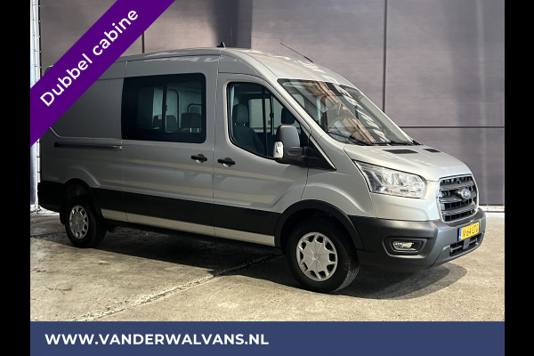 Ford Transit 2.0 TDCI 131pk L3H2 Dubbele Cabine Euro6 Airco | 6-Zits | LED | 2500kg Trekhaak | Cruisecontrol Verwarmde voorruit, Parkeersensoren