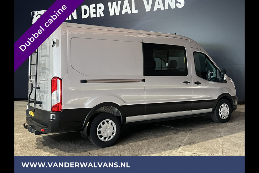 Ford Transit 2.0 TDCI 131pk L3H2 Dubbele Cabine Euro6 Airco | 6-Zits | LED | 2500kg Trekhaak | Cruisecontrol Verwarmde voorruit, Parkeersensoren