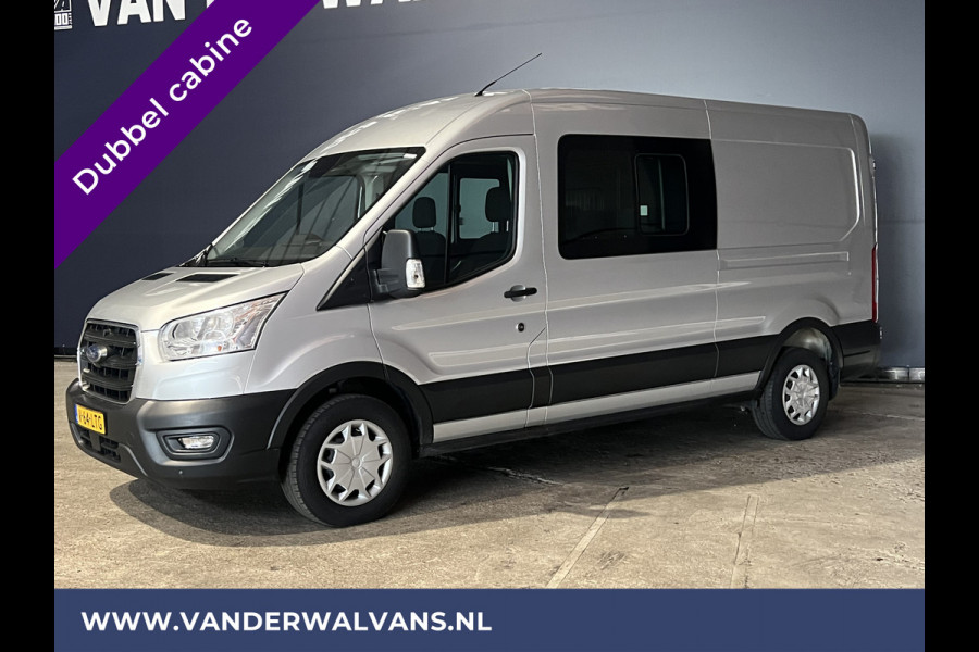 Ford Transit 2.0 TDCI 131pk L3H2 Dubbele Cabine Euro6 Airco | 6-Zits | LED | 2500kg Trekhaak | Cruisecontrol Verwarmde voorruit, Parkeersensoren