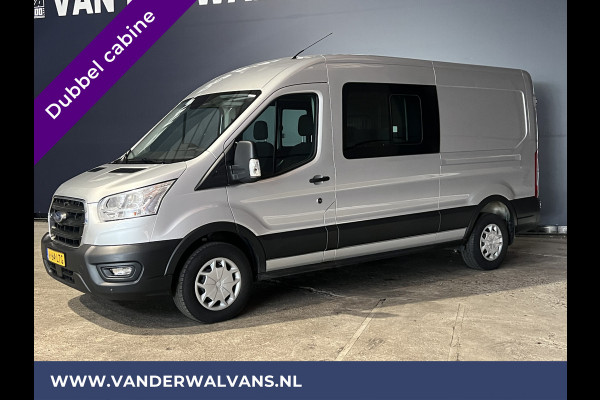 Ford Transit 2.0 TDCI 131pk L3H2 Dubbele Cabine Euro6 Airco | 6-Zits | LED | 2500kg Trekhaak | Cruisecontrol Verwarmde voorruit, Parkeersensoren