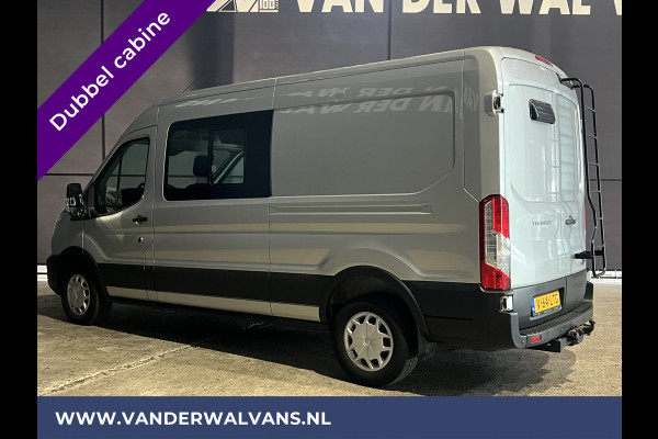 Ford Transit 2.0 TDCI 131pk L3H2 Dubbele Cabine Euro6 Airco | 6-Zits | LED | 2500kg Trekhaak | Cruisecontrol Verwarmde voorruit, Parkeersensoren