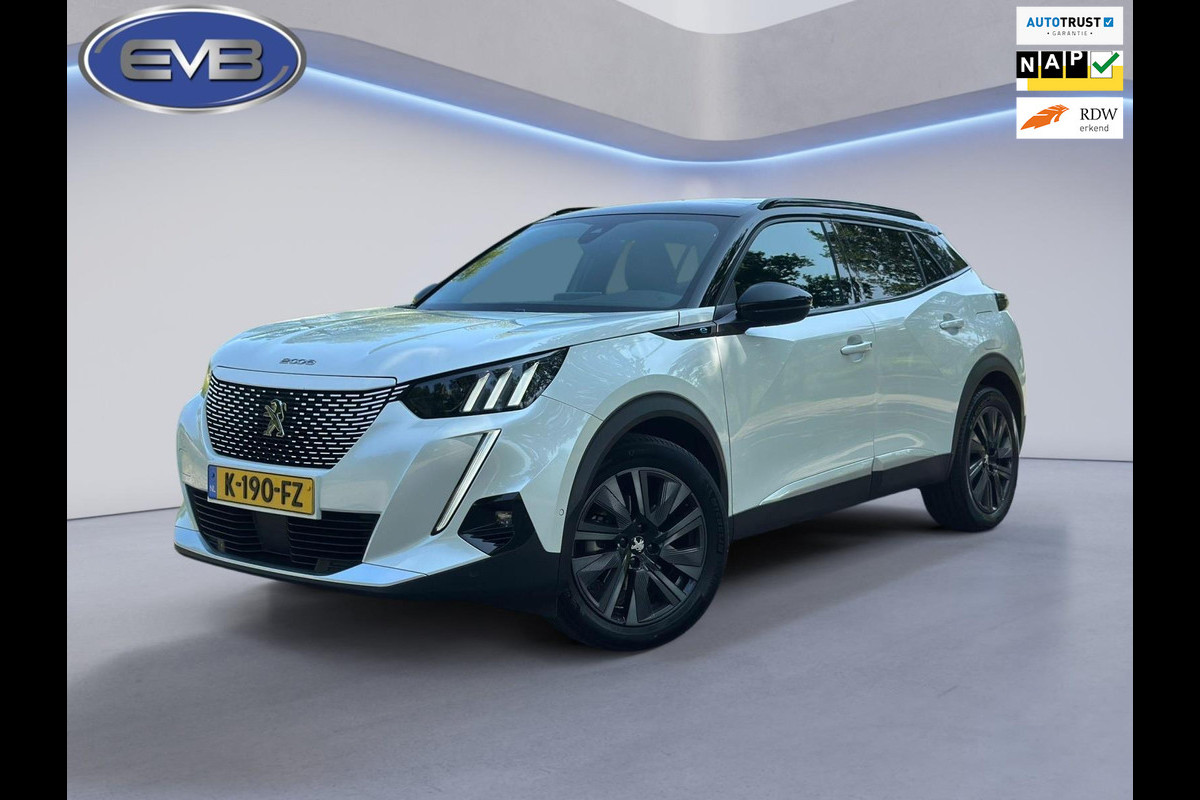 Peugeot e-2008 EV GT 50 kWh, panoramadak,parelmoer, camera,vol leder, alle opties, eerste eigenaar, NL auto met nationale auto pas Peugeot e-2008 EV GT 50 kWh, panoramadak,parelmoer, camera,vol leder, alle opties, eerste eigenaar, NL auto met nationale auto pas
