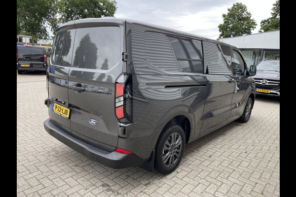 Ford Transit Custom 340 2.0 TDCI L2H1 Trend DC 6 persoons / NIEUW / bpm vrij / rijklaar € 39.950 ex btw / lease vanaf € 715 / direct leverbaar / airco / cruise / apple carplay / camera / magnetic grey metallic