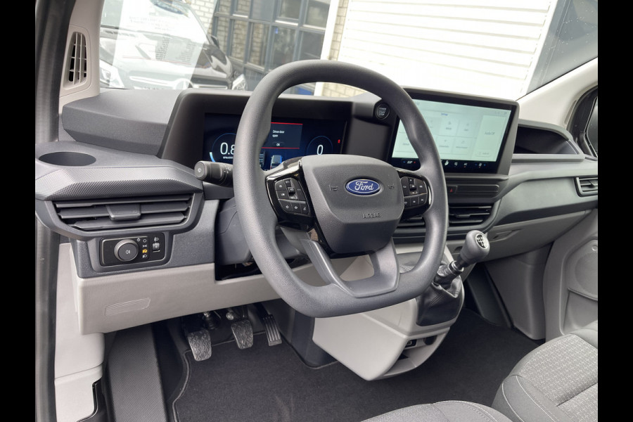 Ford Transit Custom 340 2.0 TDCI L2H1 Trend DC 6 persoons / NIEUW / bpm vrij / rijklaar € 39.950 ex btw / lease vanaf € 715 / direct leverbaar / airco / cruise / apple carplay / camera / magnetic grey metallic