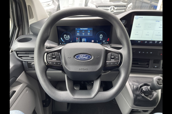 Ford Transit Custom 340 2.0 TDCI L2H1 Trend DC 6 persoons / NIEUW / bpm vrij / rijklaar € 39.950 ex btw / lease vanaf € 715 / direct leverbaar / airco / cruise / apple carplay / camera / magnetic grey metallic