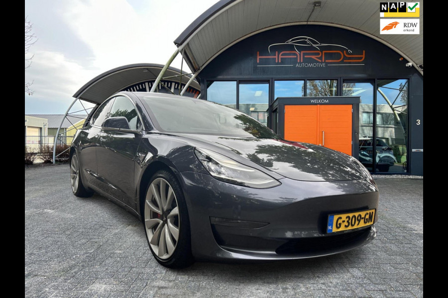 Tesla Model 3 Performance AWD 85% SOH 1e EIG BTW Auto Rijklaarprijs!