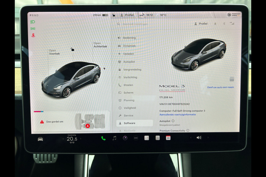 Tesla Model 3 Performance AWD 85% SOH 1e EIG BTW Auto Rijklaarprijs!