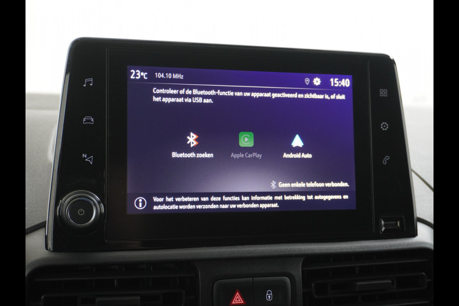 Opel Combo 1.5D L2H1 Navi Apple Carplay Android MultiMedia-nb Schuifdeur-R. Tussenschot Airco Connect DAB+Elektr.spiegels+Verwarmd DAB Cent Wegklapbare-kussen-bijrijder Orig.NLse Auto ! EURO 6