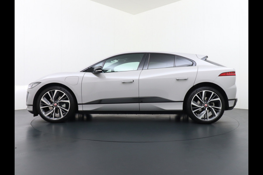 Jaguar I-PACE EV400 PK HSE Luchtvering Pano-Dak Matrix LED € 101K-nieuw! Lmv 22" Stoel- Leer+Elektr+Geheugen Apple Carplay Camera DAB Voicecom Meridian™ Surround 825Watt Dual-Ecc achter ! Driver-Assistance-Pack AEB DodehoekDetector ASR Hill-Hold Roll-Stability Control Verkeersborddetectie vermoeidheidsherkenning UitparkeerWaarsch. Orig. NLse auto 4,8sec 0-100 11KW laden thuis ! Snelladen tot 104kw DC 696Nm koppel ! 90kwh accu  Slechts 20.500 km.