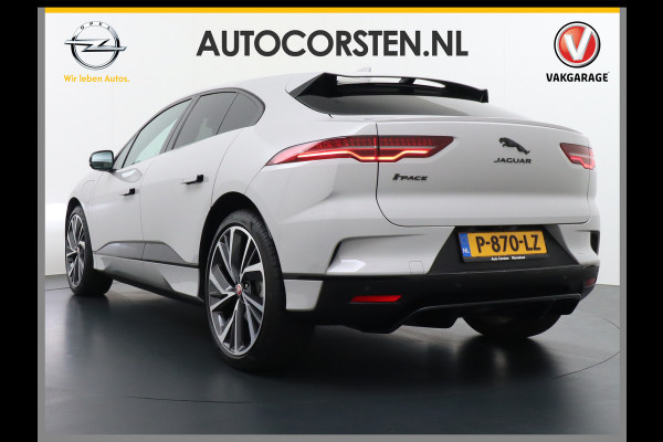 Jaguar I-PACE EV400 PK HSE Luchtvering Pano-Dak Matrix LED € 101K-nieuw! Lmv 22" Stoel- Leer+Elektr+Geheugen Apple Carplay Camera DAB Voicecom Meridian™ Surround 825Watt Dual-Ecc achter ! Driver-Assistance-Pack AEB DodehoekDetector ASR Hill-Hold Roll-Stability Control Verkeersborddetectie vermoeidheidsherkenning UitparkeerWaarsch. Orig. NLse auto 4,8sec 0-100 11KW laden thuis ! Snelladen tot 104kw DC 696Nm koppel ! 90kwh accu  Slechts 20.500 km.