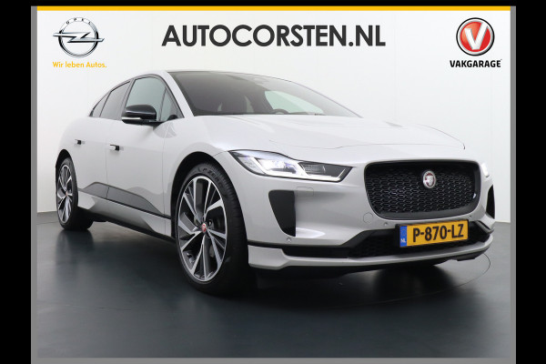 Jaguar I-PACE EV400 PK HSE Luchtvering Pano-Dak Matrix LED € 101K-nieuw! Lmv 22" Stoel- Leer+Elektr+Geheugen Apple Carplay Camera DAB Voicecom Meridian™ Surround 825Watt Dual-Ecc achter ! Driver-Assistance-Pack AEB DodehoekDetector ASR Hill-Hold Roll-Stability Control Verkeersborddetectie vermoeidheidsherkenning UitparkeerWaarsch. Orig. NLse auto 4,8sec 0-100 11KW laden thuis ! Snelladen tot 104kw DC 696Nm koppel ! 90kwh accu  Slechts 20.500 km.