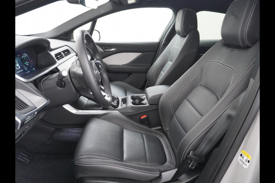 Jaguar I-PACE EV400 PK HSE Luchtvering Pano-Dak Matrix LED € 101K-nieuw! Lmv 22" Stoel- Leer+Elektr+Geheugen Apple Carplay Camera DAB Voicecom Meridian™ Surround 825Watt Dual-Ecc achter ! Driver-Assistance-Pack AEB DodehoekDetector ASR Hill-Hold Roll-Stability Control Verkeersborddetectie vermoeidheidsherkenning UitparkeerWaarsch. Orig. NLse auto 4,8sec 0-100 11KW laden thuis ! Snelladen tot 104kw DC 696Nm koppel ! 90kwh accu  Slechts 20.500 km.