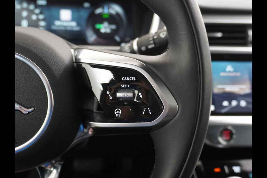 Jaguar I-PACE EV400 PK HSE Luchtvering Pano-Dak Matrix LED € 101K-nieuw! Lmv 22" Stoel- Leer+Elektr+Geheugen Apple Carplay Camera DAB Voicecom Meridian™ Surround 825Watt Dual-Ecc achter ! Driver-Assistance-Pack AEB DodehoekDetector ASR Hill-Hold Roll-Stability Control Verkeersborddetectie vermoeidheidsherkenning UitparkeerWaarsch. Orig. NLse auto 4,8sec 0-100 11KW laden thuis ! Snelladen tot 104kw DC 696Nm koppel ! 90kwh accu  Slechts 20.500 km.