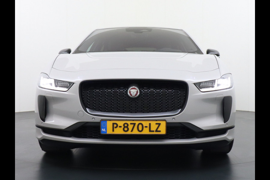 Jaguar I-PACE EV400 PK HSE Luchtvering Pano-Dak Matrix LED € 101K-nieuw! Lmv 22" Stoel- Leer+Elektr+Geheugen Apple Carplay Camera DAB Voicecom Meridian™ Surround 825Watt Dual-Ecc achter ! Driver-Assistance-Pack AEB DodehoekDetector ASR Hill-Hold Roll-Stability Control Verkeersborddetectie vermoeidheidsherkenning UitparkeerWaarsch. Orig. NLse auto 4,8sec 0-100 11KW laden thuis ! Snelladen tot 104kw DC 696Nm koppel ! 90kwh accu  Slechts 20.500 km.