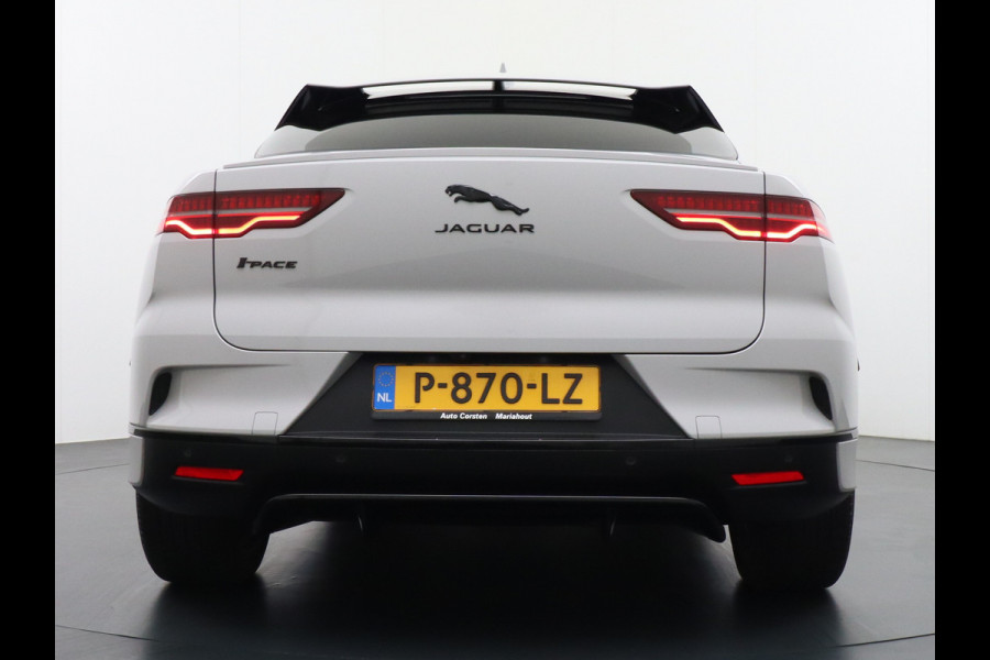 Jaguar I-PACE EV400 PK HSE Luchtvering Pano-Dak Matrix LED € 101K-nieuw! Lmv 22" Stoel- Leer+Elektr+Geheugen Apple Carplay Camera DAB Voicecom Meridian™ Surround 825Watt Dual-Ecc achter ! Driver-Assistance-Pack AEB DodehoekDetector ASR Hill-Hold Roll-Stability Control Verkeersborddetectie vermoeidheidsherkenning UitparkeerWaarsch. Orig. NLse auto 4,8sec 0-100 11KW laden thuis ! Snelladen tot 104kw DC 696Nm koppel ! 90kwh accu  Slechts 20.500 km.
