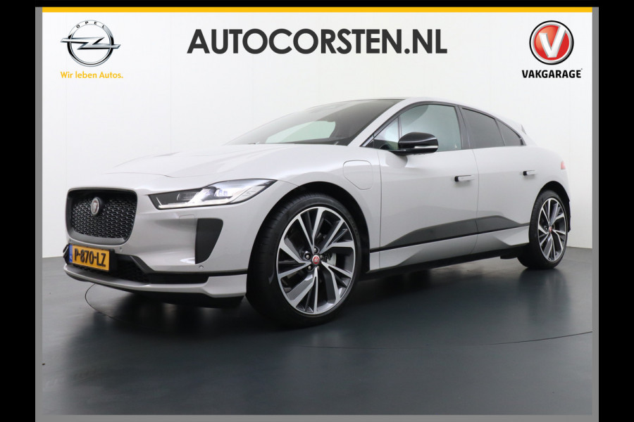 Jaguar I-PACE EV400 PK HSE Luchtvering Pano-Dak Matrix LED € 101K-nieuw! Lmv 22" Stoel- Leer+Elektr+Geheugen Apple Carplay Camera DAB Voicecom Meridian™ Surround 825Watt Dual-Ecc achter ! Driver-Assistance-Pack AEB DodehoekDetector ASR Hill-Hold Roll-Stability Control Verkeersborddetectie vermoeidheidsherkenning UitparkeerWaarsch. Orig. NLse auto 4,8sec 0-100 11KW laden thuis ! Snelladen tot 104kw DC 696Nm koppel ! 90kwh accu  Slechts 20.500 km.