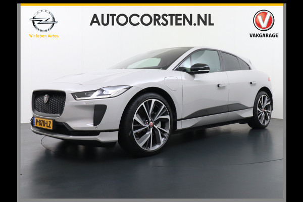 Jaguar I-PACE EV400 PK HSE Luchtvering Pano-Dak Matrix LED € 101K-nieuw! Lmv 22" Stoel- Leer+Elektr+Geheugen Apple Carplay Camera DAB Voicecom Meridian™ Surround 825Watt Dual-Ecc achter ! Driver-Assistance-Pack AEB DodehoekDetector ASR Hill-Hold Roll-Stability Control Verkeersborddetectie vermoeidheidsherkenning UitparkeerWaarsch. Orig. NLse auto 4,8sec 0-100 11KW laden thuis ! Snelladen tot 104kw DC 696Nm koppel ! 90kwh accu  Slechts 20.500 km.