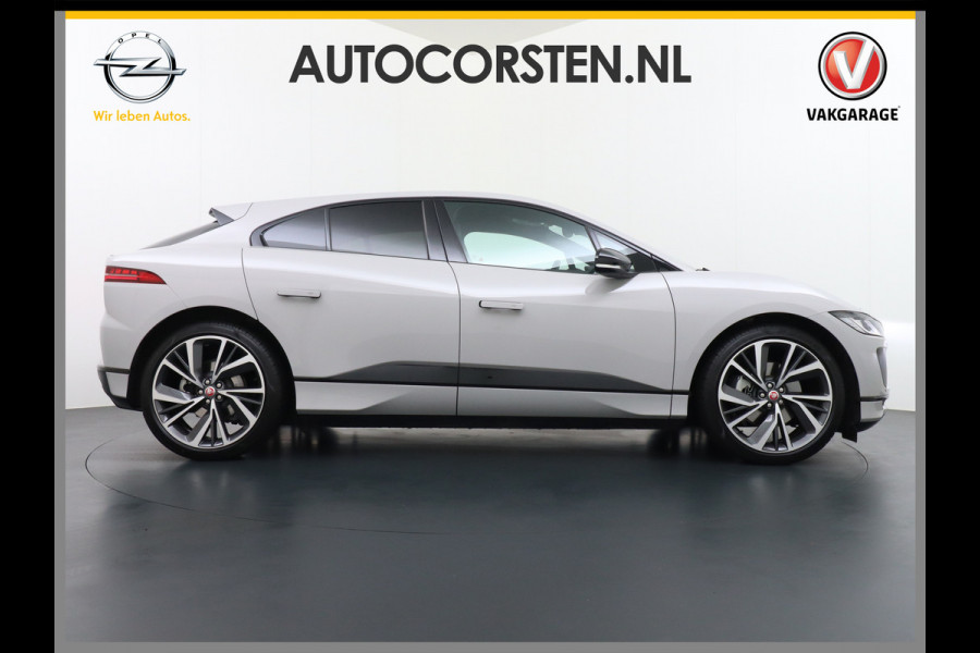 Jaguar I-PACE EV400 PK HSE Luchtvering Pano-Dak Matrix LED € 101K-nieuw! Lmv 22" Stoel- Leer+Elektr+Geheugen Apple Carplay Camera DAB Voicecom Meridian™ Surround 825Watt Dual-Ecc achter ! Driver-Assistance-Pack AEB DodehoekDetector ASR Hill-Hold Roll-Stability Control Verkeersborddetectie vermoeidheidsherkenning UitparkeerWaarsch. Orig. NLse auto 4,8sec 0-100 11KW laden thuis ! Snelladen tot 104kw DC 696Nm koppel ! 90kwh accu  Slechts 20.500 km.