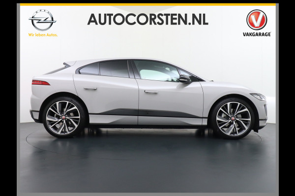 Jaguar I-PACE EV400 PK HSE Luchtvering Pano-Dak Matrix LED € 101K-nieuw! Lmv 22" Stoel- Leer+Elektr+Geheugen Apple Carplay Camera DAB Voicecom Meridian™ Surround 825Watt Dual-Ecc achter ! Driver-Assistance-Pack AEB DodehoekDetector ASR Hill-Hold Roll-Stability Control Verkeersborddetectie vermoeidheidsherkenning UitparkeerWaarsch. Orig. NLse auto 4,8sec 0-100 11KW laden thuis ! Snelladen tot 104kw DC 696Nm koppel ! 90kwh accu  Slechts 20.500 km.