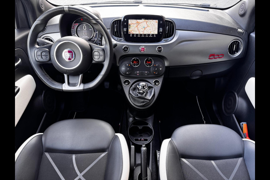 Fiat 500 0.9 TwinAir Turbo Sport / Navigatie / Climate control / Leder Interieur / NED-500 / 1e Eigenaar