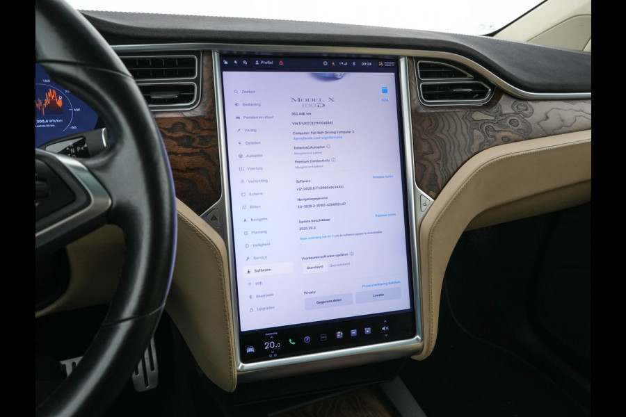 Tesla Model X 100D AWD [ 3-Fase ] Aut. *AUTOPILOT | LUXURY-LEATHER | NAVI-FULLMAP | FULL-LED | AIR-SUSPENSION | DIGI-COCKPIT | KEYLESS | CAMERA | DAB+ | HEATED-SPORT-SEATS | TOWBAR | CCS-FASTLOADER | 20''ALU*