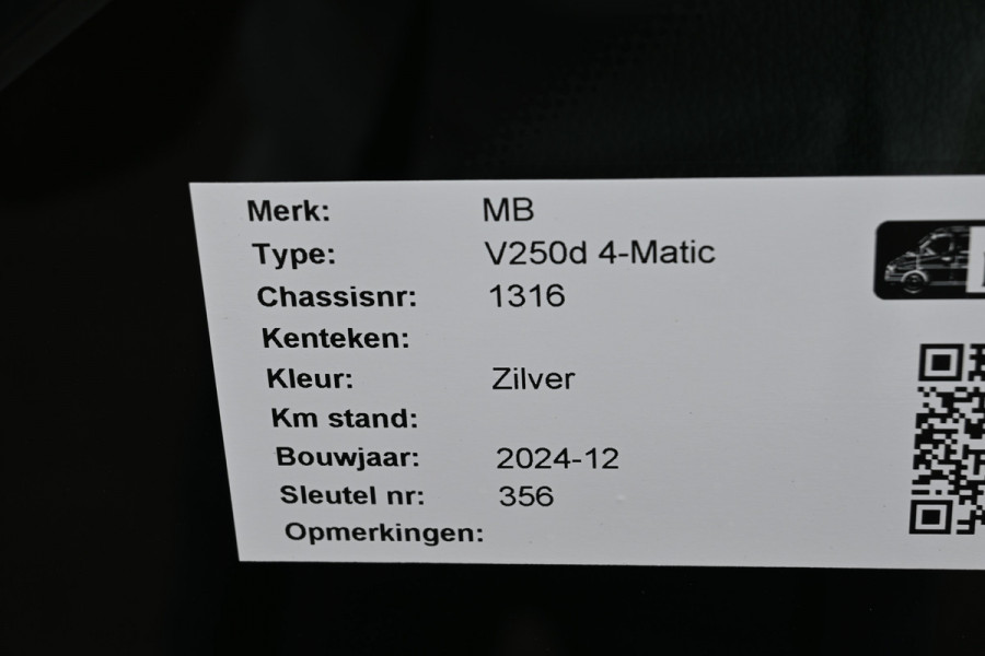 Mercedes-Benz V-Klasse 250d 4-Matic AMG Avantgarde XL Extralang Incl BTW en BPM 8 zitplaatsen