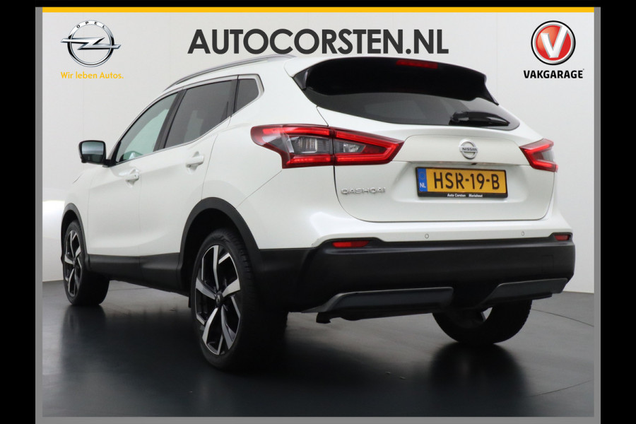 Nissan QASHQAI 116pk Tekna+ Aut. Bose Pano.dak Leer+Elektr.+Mem-Stoel 360Camera Keyless ZwarteHemel Lane-dep. Parkeerhulp Navi Usb Elek.Stoelen Bordherk. Verw.Voorruit Led Stoelverw. Bluetooth Isofix Led Regensensor Aut.Verlichting Ecc Mistlampen 19''LM Dealer Onderhouden € 38.500,- nieuw