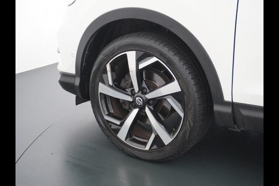 Nissan QASHQAI 116pk Tekna+ Aut. Bose Pano.dak Leer+Elektr.+Mem-Stoel 360Camera Keyless ZwarteHemel Lane-dep. Parkeerhulp Navi Usb Elek.Stoelen Bordherk. Verw.Voorruit Led Stoelverw. Bluetooth Isofix Led Regensensor Aut.Verlichting Ecc Mistlampen 19''LM Dealer Onderhouden € 38.500,- nieuw
