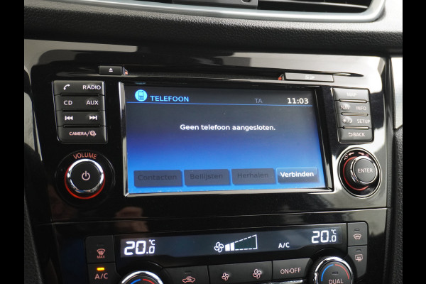 Nissan QASHQAI 116pk Tekna+ Aut. Bose Pano.dak Leer+Elektr.+Mem-Stoel 360Camera Keyless ZwarteHemel Lane-dep. Parkeerhulp Navi Usb Elek.Stoelen Bordherk. Verw.Voorruit Led Stoelverw. Bluetooth Isofix Led Regensensor Aut.Verlichting Ecc Mistlampen 19''LM Dealer Onderhouden € 38.500,- nieuw