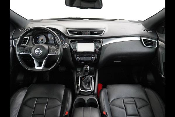 Nissan QASHQAI 116pk Tekna+ Aut. Bose Pano.dak Leer+Elektr.+Mem-Stoel 360Camera Keyless ZwarteHemel Lane-dep. Parkeerhulp Navi Usb Elek.Stoelen Bordherk. Verw.Voorruit Led Stoelverw. Bluetooth Isofix Led Regensensor Aut.Verlichting Ecc Mistlampen 19''LM Dealer Onderhouden € 38.500,- nieuw