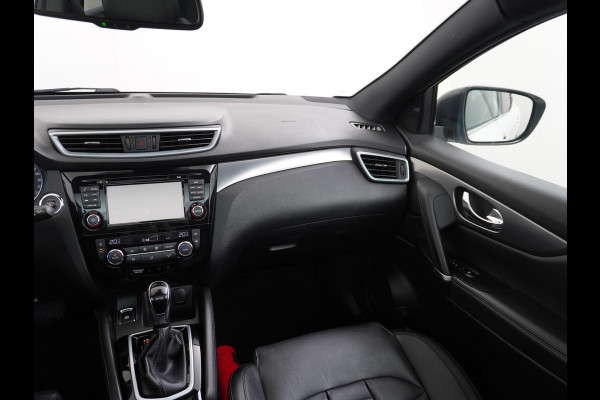 Nissan QASHQAI 116pk Tekna+ Aut. Bose Pano.dak Leer+Elektr.+Mem-Stoel 360Camera Keyless ZwarteHemel Lane-dep. Parkeerhulp Navi Usb Elek.Stoelen Bordherk. Verw.Voorruit Led Stoelverw. Bluetooth Isofix Led Regensensor Aut.Verlichting Ecc Mistlampen 19''LM Dealer Onderhouden € 38.500,- nieuw