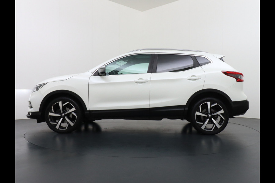 Nissan QASHQAI 116pk Tekna+ Aut. Bose Pano.dak Leer+Elektr.+Mem-Stoel 360Camera Keyless ZwarteHemel Lane-dep. Parkeerhulp Navi Usb Elek.Stoelen Bordherk. Verw.Voorruit Led Stoelverw. Bluetooth Isofix Led Regensensor Aut.Verlichting Ecc Mistlampen 19''LM Dealer Onderhouden € 38.500,- nieuw