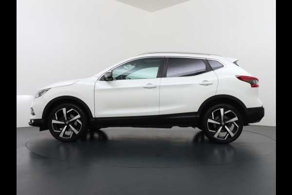 Nissan QASHQAI 116pk Tekna+ Aut. Bose Pano.dak Leer+Elektr.+Mem-Stoel 360Camera Keyless ZwarteHemel Lane-dep. Parkeerhulp Navi Usb Elek.Stoelen Bordherk. Verw.Voorruit Led Stoelverw. Bluetooth Isofix Led Regensensor Aut.Verlichting Ecc Mistlampen 19''LM Dealer Onderhouden € 38.500,- nieuw