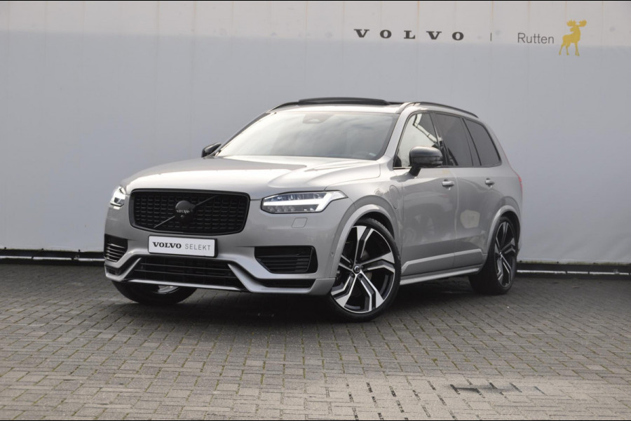Volvo XC90 T8 455PK Automaat Recharge AWD Ultimate Dark HEICO / Luchtvering / Panoramisch schuif en kantel dak / Head-Up Display / Google Services / Adaptieve Cruise Control / Harman Kardon Audio/