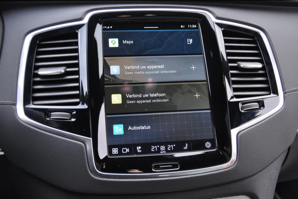 Volvo XC90 T8 455PK Automaat Recharge AWD Ultimate Dark HEICO / Luchtvering / Panoramisch schuif en kantel dak / Head-Up Display / Google Services / Adaptieve Cruise Control / Harman Kardon Audio/