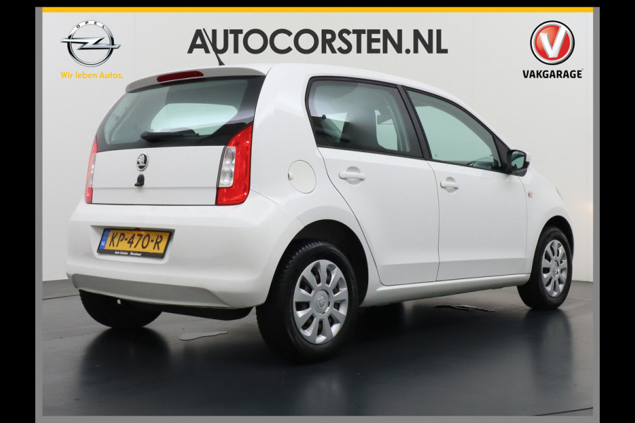 Škoda Citigo 1.0 CNG Bifuel Airco CruiseControl 5drs Bluetooth Isofix Greentech Led Aardgas Elek.Ramen Aut.Verlichting Start/Stop DealerOnderhouden Ambition NL-auto! Kosten per 100 km: CNG is goedkoop – bij een prijs van €1,20 per kg kost 100 km slechts €3,60 - €4,20  Belasting slechts 36 euro per maand!!