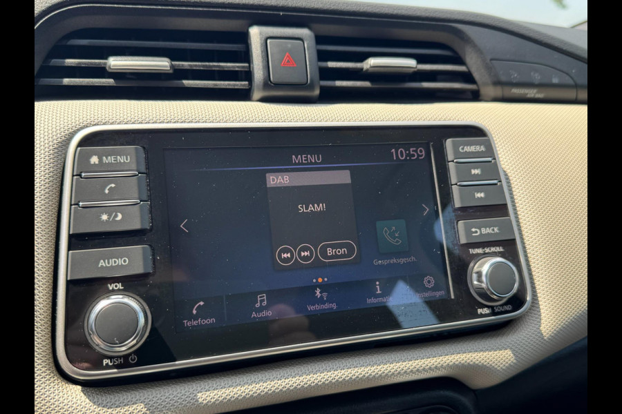 Nissan Micra 1.0 IG-T Acenta TREKHAAK / CAMERA / CARPLAY / 4-SEIZ. BAND / STOELVERW. / ZEER NETJES