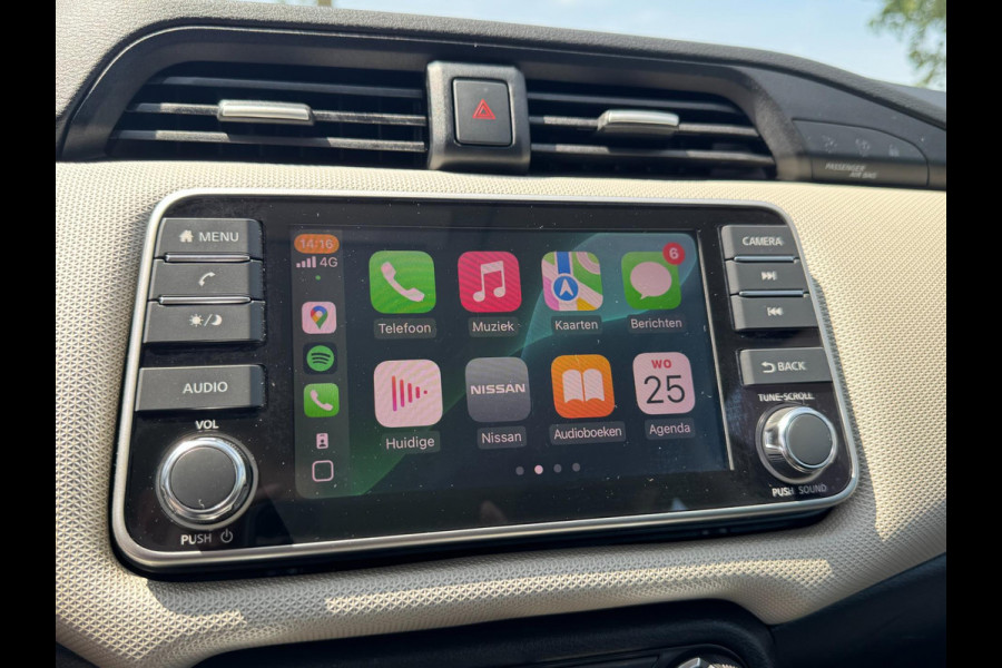 Nissan Micra 1.0 IG-T Acenta TREKHAAK / CAMERA / CARPLAY / 4-SEIZ. BAND / STOELVERW. / ZEER NETJES