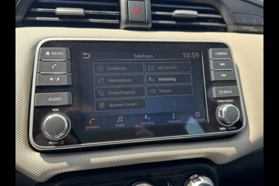 Nissan Micra 1.0 IG-T Acenta TREKHAAK / CAMERA / CARPLAY / 4-SEIZ. BAND / STOELVERW. / ZEER NETJES